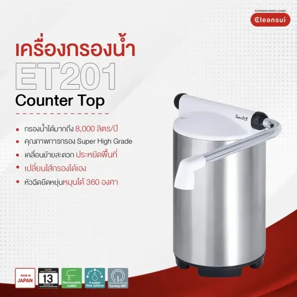 เครื่องกรองน้ำ Cleansui รุ่น ET201 - Image 6