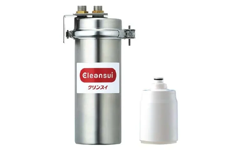 クリンスイ EH101(MP02-1)のステンレス本体とカートリッジ