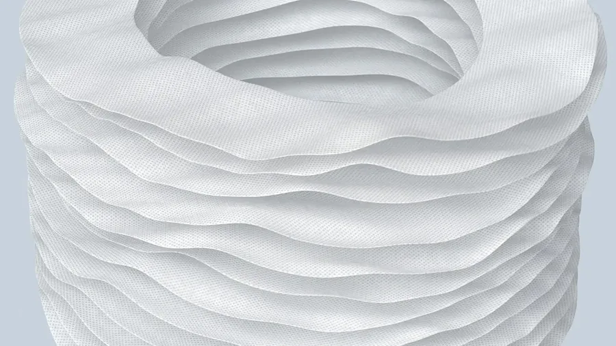 Non-woven mesh fabric